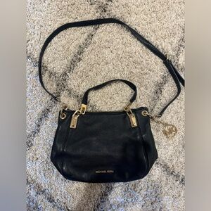 Michael Kors black leather bag